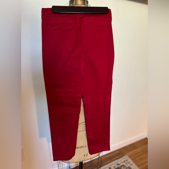 Janie and Jack red dress pants with ribbon detail in side of leg. Size 8 - Picture 2 of 8